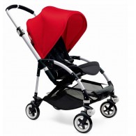 Bugaboo Bee3 Stroller, Silver - Black/Red