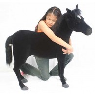 Hansa Toys Black Beauty Horse, Ride-on