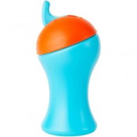 Boon SWIG Tall Flip Top Sippy Cup in Blue & Orange