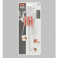 OXO Tot Straw & Sippy Cup Top Cleaning Set in Orange