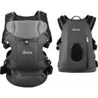 Diono Carus Complete 4-in-1 Baby Carrier + Detachable Backpack - Grey Light