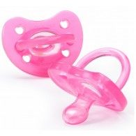 Chicco Soft Silicone Orthodontic Pacifiers - Pink- 12M+