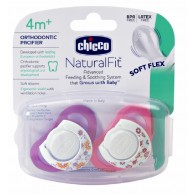 Chicco Hard Shield Orthodontic Pacifiers - Pink - 4M+