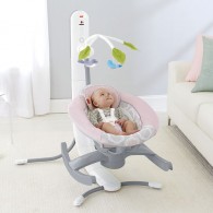 Fisher Price 4-in-1 Smart Connect™ Cradle ’n Swing in Pink Shadow