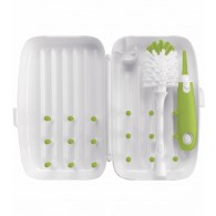 OXO Tot On-The-Go Drying Rack and Bottle Brush in Green