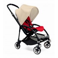 Bugaboo Bee3 Stroller, Black - Red/Off White 