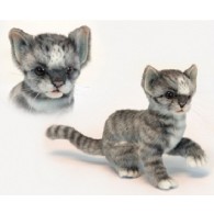 Hansa Toys Cat (Kitten) Grey and White