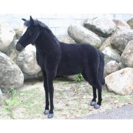 Hansa Toys Life Size Black Pony