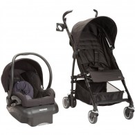 Maxi Cosi Kaia and Mico Nxt Travel System in Total Black
