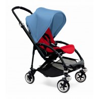 Bugaboo Bee3 Stroller, Black - Red/Ice Blue  