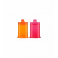 Boon Stout 9oz. Transitional Cup 2 Pack in Pink & Orange