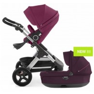 Stokke Trailz Stroller & Carrycot - Purple