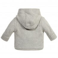 BOSS Baby Boys Grey Knitted Cotton Jacket