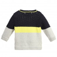 BOSS Baby Boys Grey Knitted Sweater