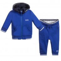 BOSS Baby Boys Royal Blue Hooded Tracksuit