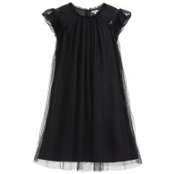 BOSS Black Tulle Layered Dress with Sequins