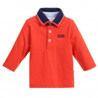 BOSS Baby Boys Orange Polo Shirt