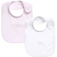 DOLCE & GABBANA Baby Girls Pink & White Jersey Bibs (Pack of 2)