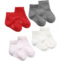 DOLCE & GABBANA Baby Girls Short Cotton Socks (Pack Of 4)