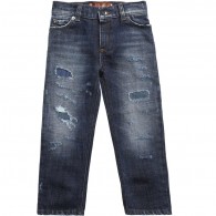 DOLCE & GABBANA Boys Blue Cotton Denim Jeans