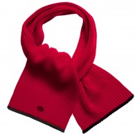 DOLCE & GABBANA Boys Red Ribbed Wool Knitted Scarf