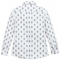DOLCE & GABBANA Boys 'Crown' & 'Bee' Print Cotton Shirt