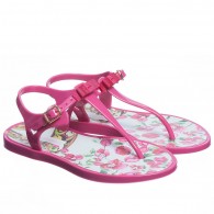 DOLCE & GABBANA Girls Pink Jelly Sandals
