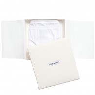 DOLCE & GABBANA Girls White Cotton Jersey Knickers (Pack of 2)