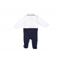 RB Royal Baby Organic Cotton Gloved Sleeve Footed Overall Footie in Gift Box (Little Man)