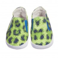 ROBERTO CAVALLI Boys 'Green Fluro Leopard' Pre-Walker Shoes