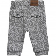 ROBERTO CAVALLI Baby Boys Grey Cotton Jersey Jacquard Trousers