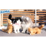 Hansa Toys Cat (Kitten) Grey and White