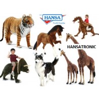 Hansa Toys Hansatronics Mechanical Husky, Life Size Gray