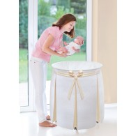 Babies R Us Exclusive Empress Round Baby Bassinet - White and Ecru