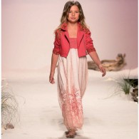 MISS BLUMARINE Red Jacket with Beaded Collar