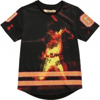 JOHN GALLIANO Boys Black Baseball T-Shirt