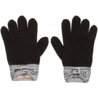 JOHN GALLIANO Girls Black Wool Gloves