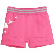 JOHN GALLIANO Girls Pink Jersey Shorts