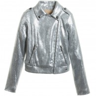 JOHN GALLIANO Girls Silver Sequin Jacket