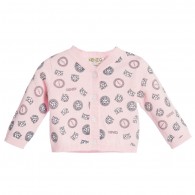 KENZO Baby Girls Pink Tiger Print Cardigan
