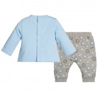 KENZO Baby Boys Pale Blue Padded Top & Trousers