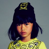 KENZO Knitted Wool Hat with Logo