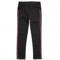KENZO Girls Black 'Neon Check' Tracksuit Trousers