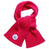 KENZO Girls Dark Pink Chunky Knit Scarf