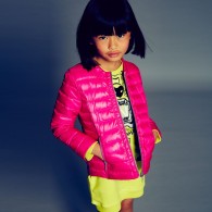 KENZO Girls Neon Pink Down Padded Jacket