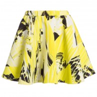 KENZO Girls Yellow Printed 'Monster' Skirt
