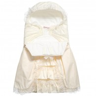 MISS BLUMARINE Baby Girls Ivory Nest with Frills & Lace (76cm)