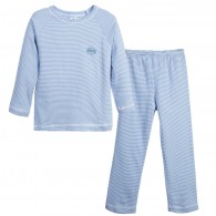 PETIT BATEAU Boys Blue 'Milleraies' Stripe Pyjamas