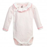 PETIT BATEAU Girls Ditsy Floral Print Cotton Baby Suit