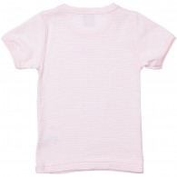 PETIT BATEAU Girls Pink & White Cotton T-Shirts (2 Pack)